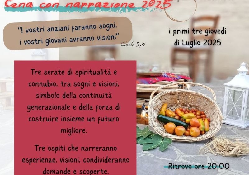 Cena con narrazione 2025