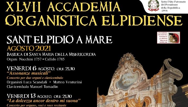 Per la 47ª Accademia Organistica una stagione con quattro eventi inediti e un ricordo “marchigiano” per Dante