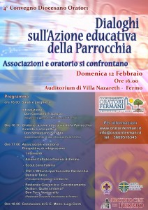 "Dialoghi sull'azione educativa della parrocchia". il Convegno Diocesano degli Oratori del 12 Febbraio 2012